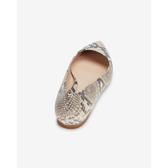 MM Lafleur Rowan‎ Embossed Snakeskin Flats NWOB New Women's 35 Italian Leather - Picture 4 of 12